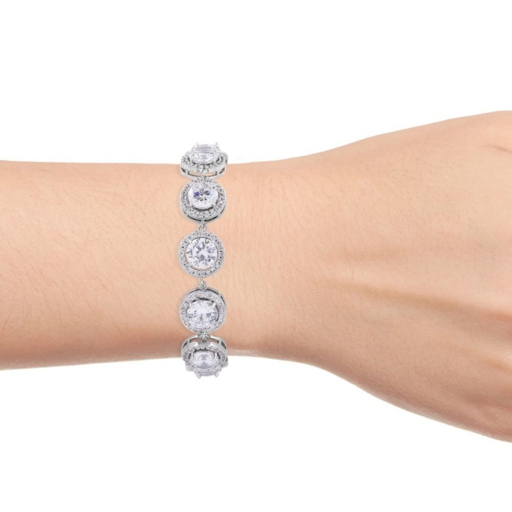 Simulated Diamond Bracelet - Picture 2 of 7